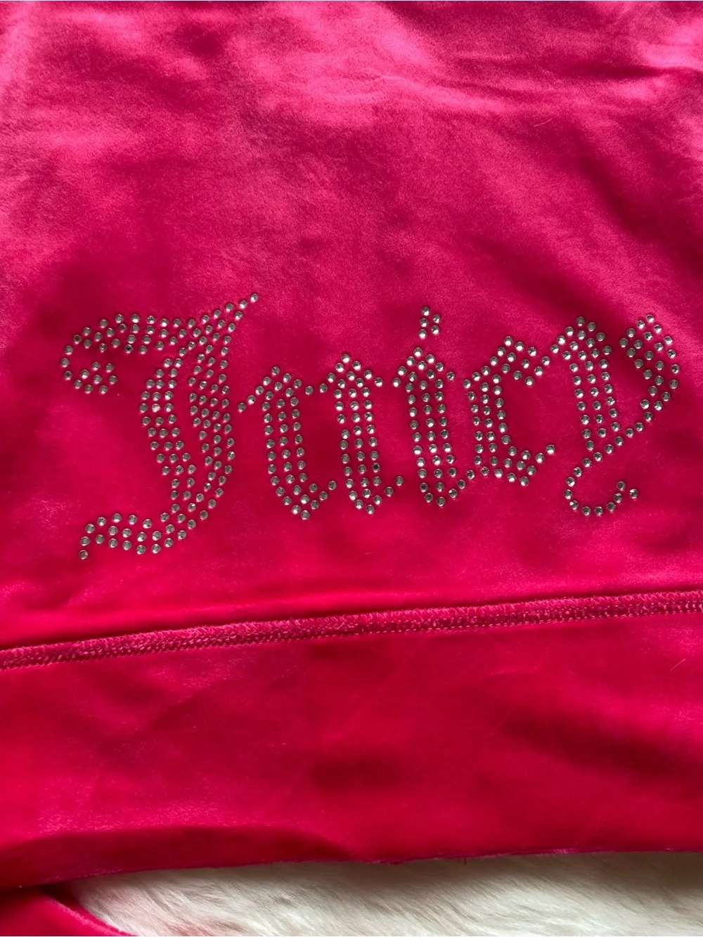 Juicy Couture Velour Short Sleeve Hoodie & Shorts Set in Hot Pink